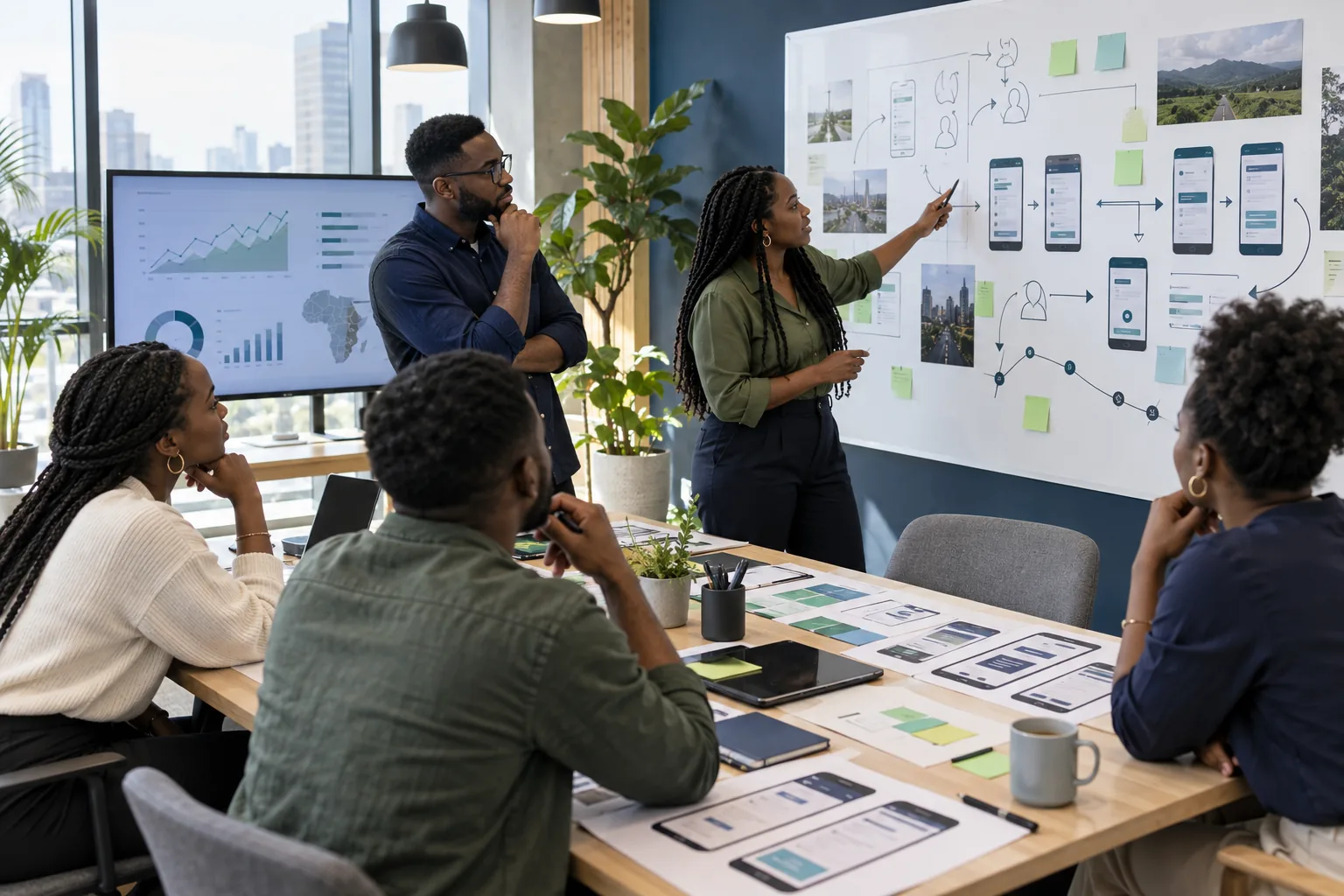 Product team designing an integrated customer journey